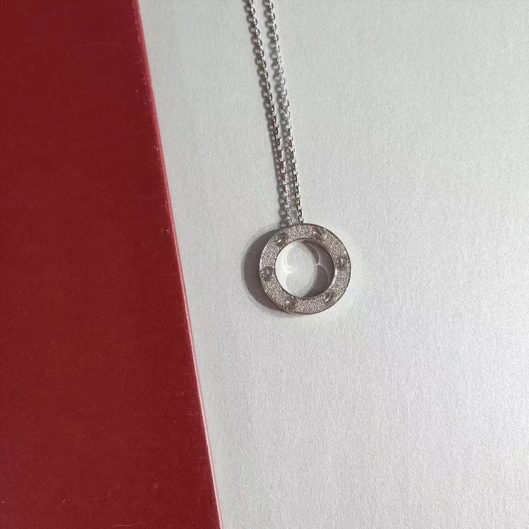 [ECHO ]LOVE NECKLACE ADJUSTABLE SILVER