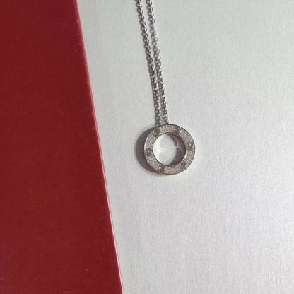 [ECHO ]LOVE NECKLACE ADJUSTABLE SILVER