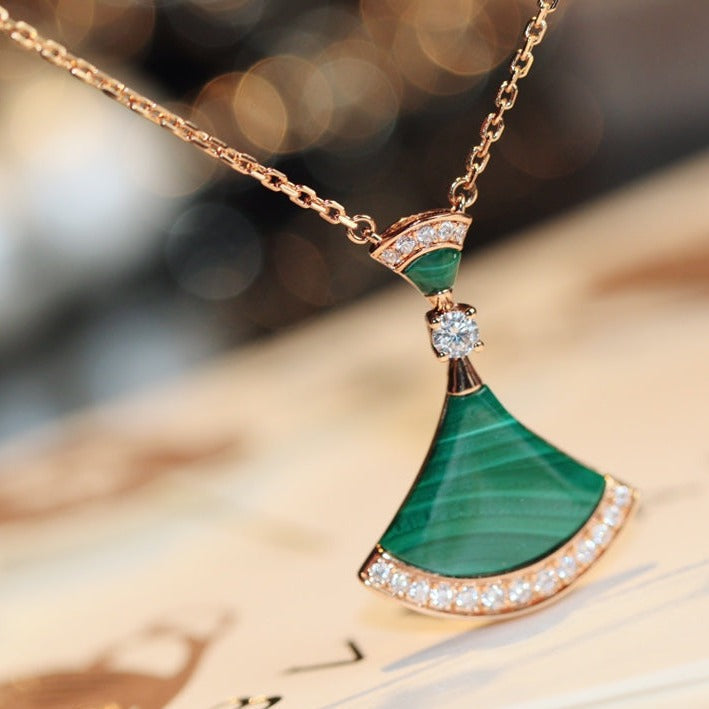 [ECHO ]DREAM NECKLACE MALACHITE DIAMOND