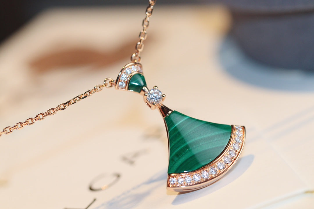 [ECHO ]DREAM NECKLACE MALACHITE DIAMOND