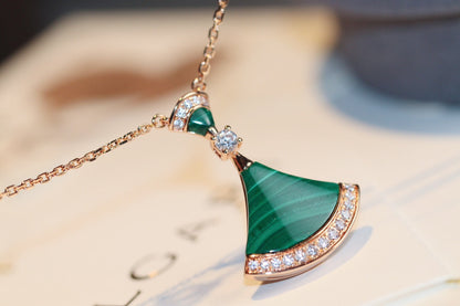 [ECHO ]DREAM NECKLACE MALACHITE DIAMOND