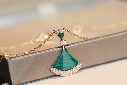 [ECHO ]DREAM NECKLACE MALACHITE DIAMOND