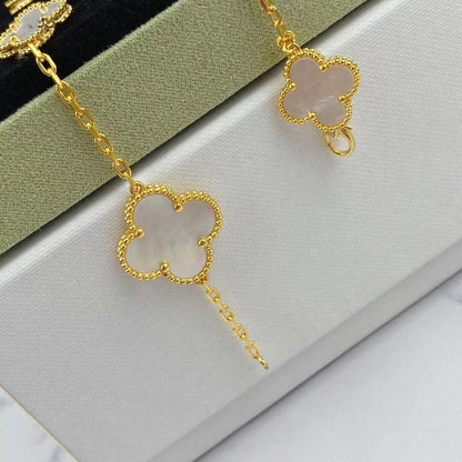 [ECHO ]MAGIC CLOVER MOP GOLD BRACELET 5 MOTIFS
