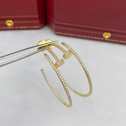 [ECHO ]JUSTE EARRINGS FULL DIAMONDS 1.8MM