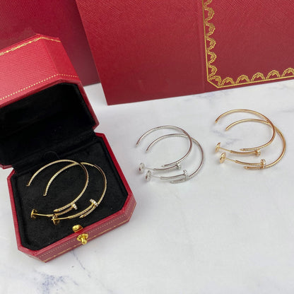 [ECHO ]JUSTE EARRINGS FULL DIAMONDS 1.8MM