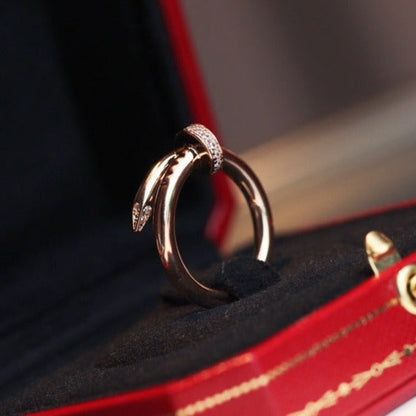 [ECHO ]JUSTE RING 2.65MM PINK GOLD DIAMOND
