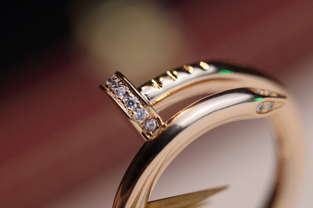 [ECHO ]JUSTE RING 2.65MM PINK GOLD DIAMOND