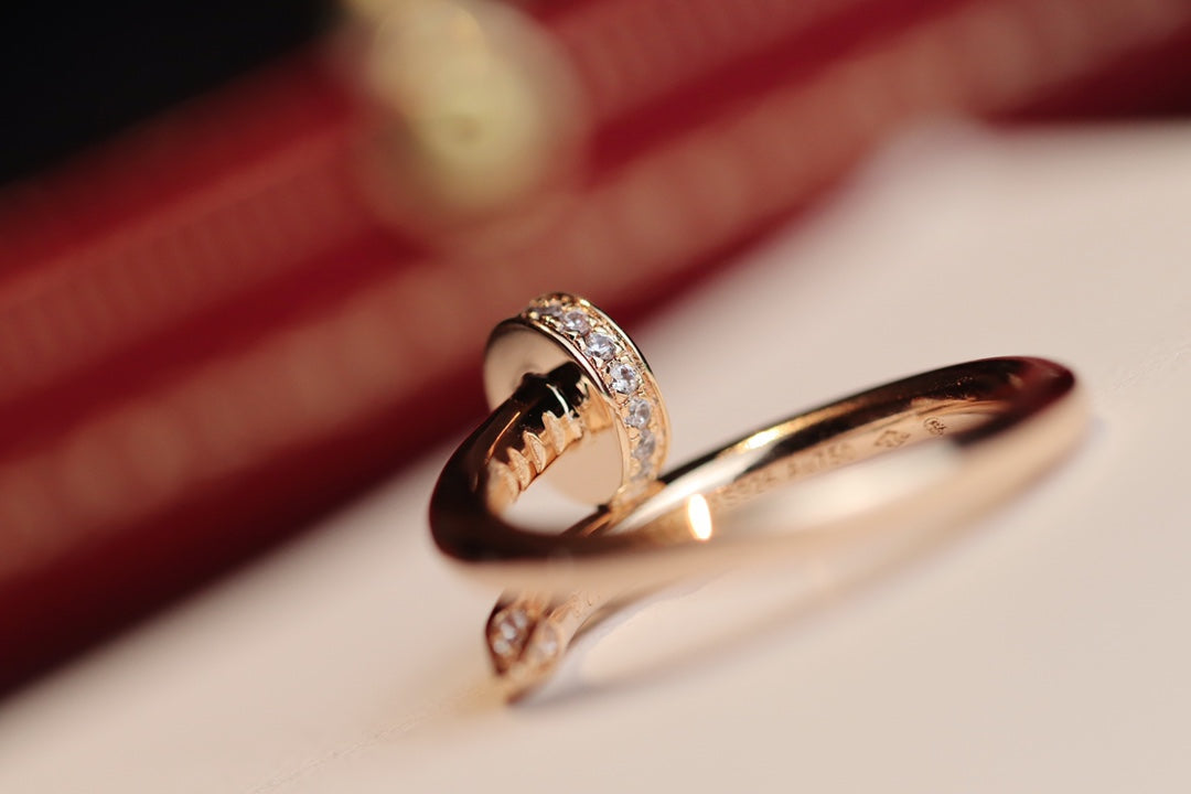 [ECHO ]JUSTE RING 2.65MM PINK GOLD DIAMOND