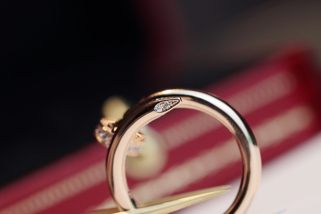[ECHO ]JUSTE RING 2.65MM PINK GOLD DIAMOND