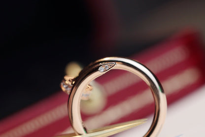 [ECHO ]JUSTE RING 2.65MM PINK GOLD DIAMOND