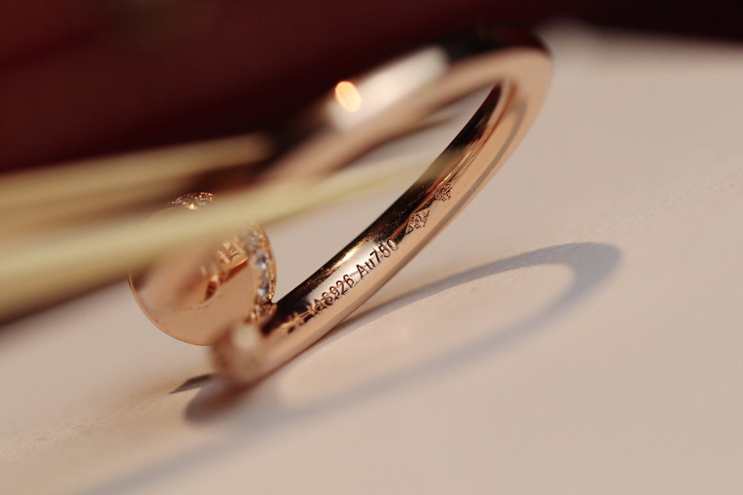 [ECHO ]JUSTE RING 2.65MM PINK GOLD DIAMOND