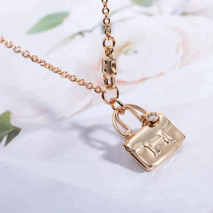 [ECHO ]AMULETTE PEDANT ROSE GOLD NECKLACE