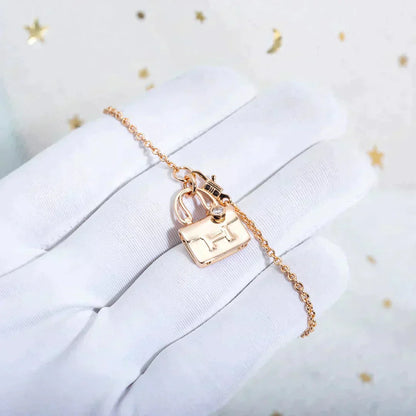 [ECHO ]AMULETTE PEDANT ROSE GOLD NECKLACE