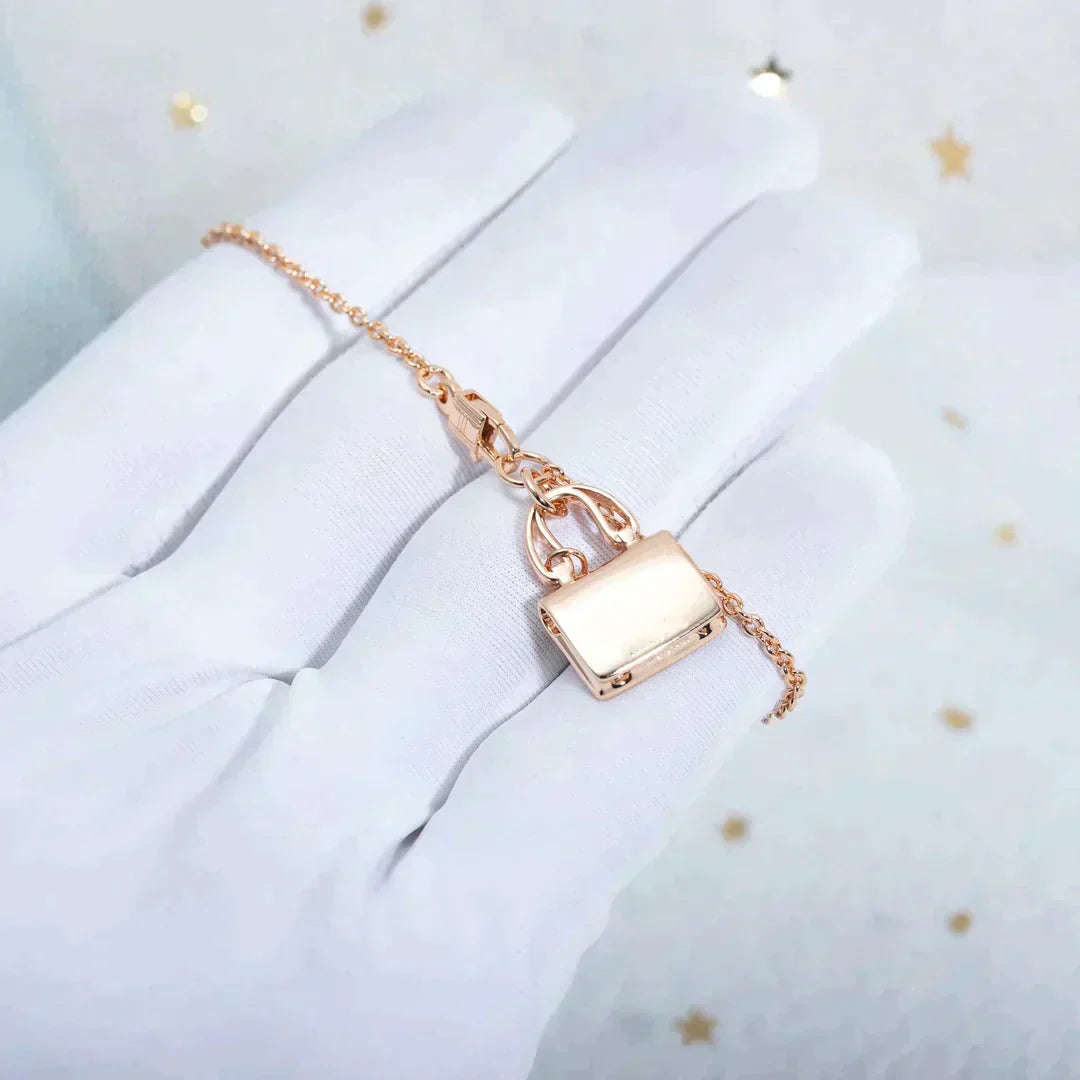[ECHO ]AMULETTE PEDANT ROSE GOLD NECKLACE