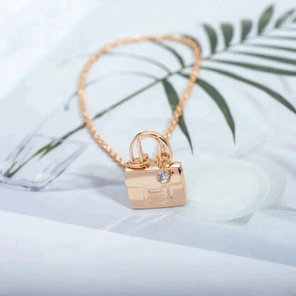 [ECHO ]AMULETTE PEDANT ROSE GOLD NECKLACE