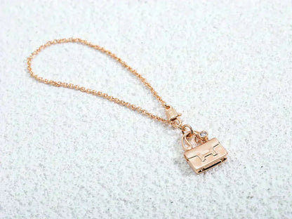 [ECHO ]AMULETTE PEDANT ROSE GOLD NECKLACE