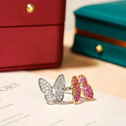 [ECHO ]TWIN BUTTERFLY DIAMOND RING