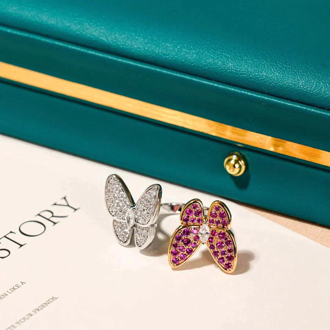 [ECHO ]TWIN BUTTERFLY DIAMOND RING