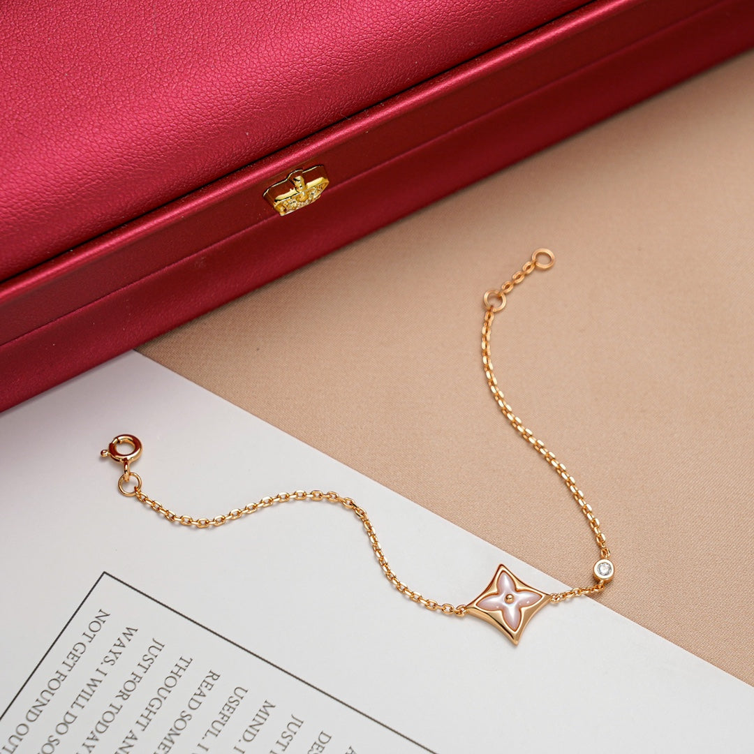 [ECHO ]STAR 1 DIAMOND PINK GOLD BRACELET