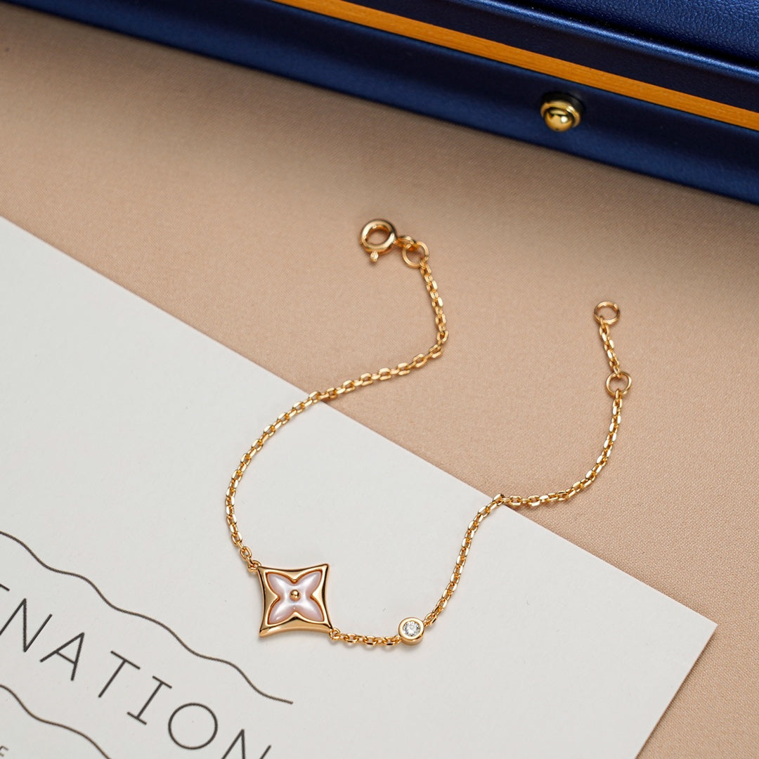 [ECHO ]STAR 1 DIAMOND PINK GOLD BRACELET