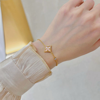 [ECHO ]STAR 1 DIAMOND PINK GOLD BRACELET
