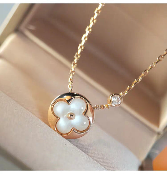[ECHO ]SUN MOP GOLD 1 DIAMOND NECKLACE
