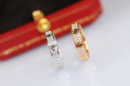 [ECHO ]LOVE RING 3.6MM DIAMOND PAVED