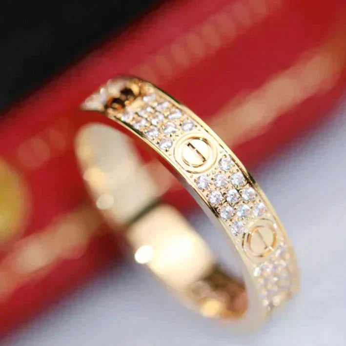 [ECHO ]LOVE RING 3.6MM DIAMOND PAVED