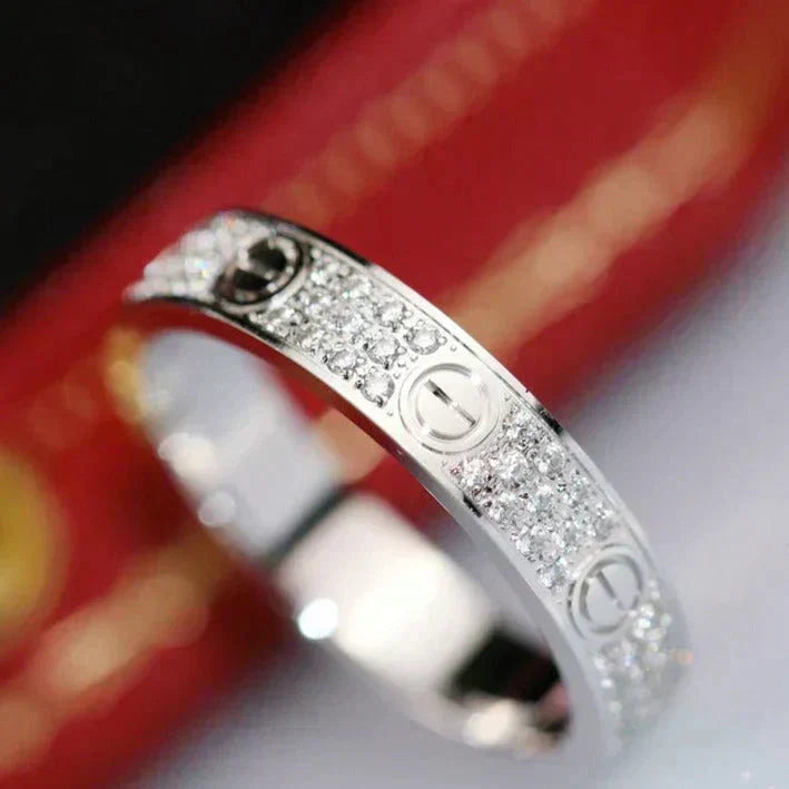 [ECHO ]LOVE RING 3.6MM DIAMOND PAVED