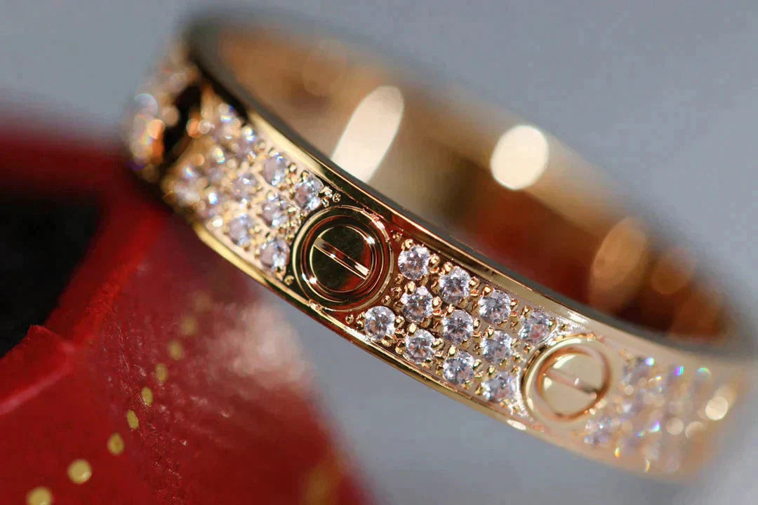 [ECHO ]LOVE RING 3.6MM DIAMOND PAVED