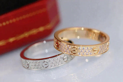 [ECHO ]LOVE RING 3.6MM DIAMOND PAVED