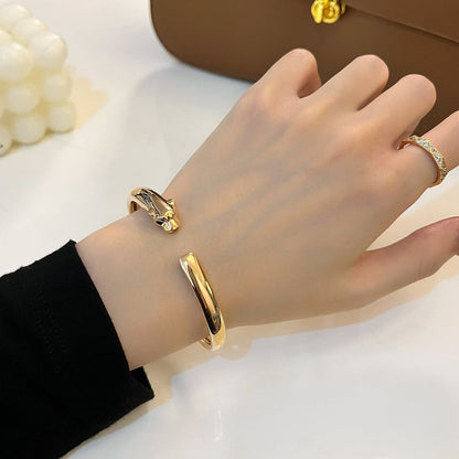 [ECHO ]PANTHERE GOLD OPEN BRACELET