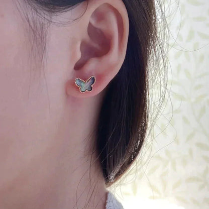 [ECHO ]BUTTERFLY DARK MOP  EARRINGS