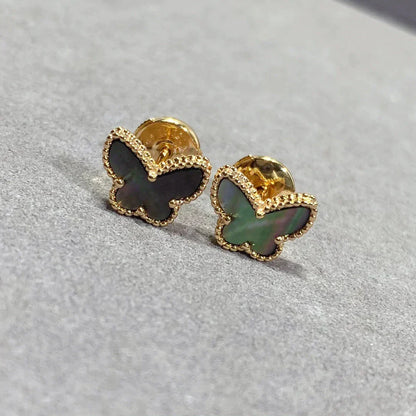 [ECHO ]BUTTERFLY DARK MOP  EARRINGS