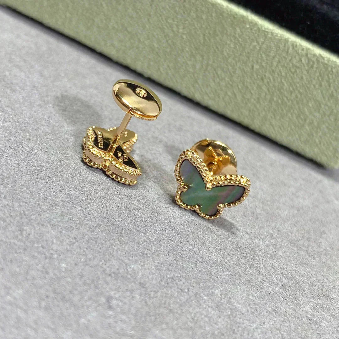 [ECHO ]BUTTERFLY DARK MOP  EARRINGS