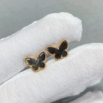 [ECHO ]BUTTERFLY DARK MOP  EARRINGS