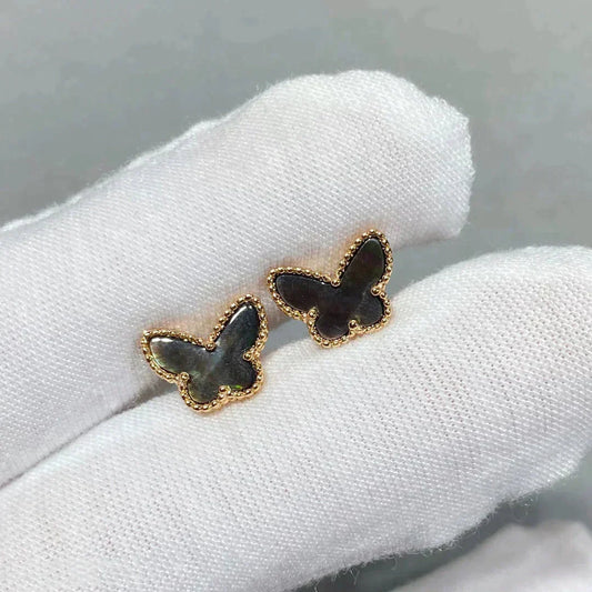 [ECHO ]BUTTERFLY DARK MOP  EARRINGS