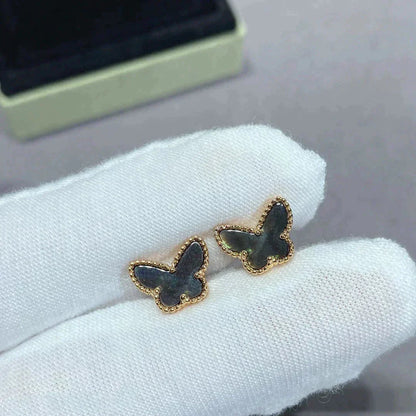 [ECHO ]BUTTERFLY DARK MOP  EARRINGS