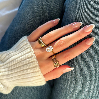 [Echo Fine]Dara Diamond Ring Stack