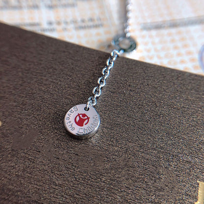 [ECHO ]ZERO 1 BLACK CERAMIC SILVER NECKLACE