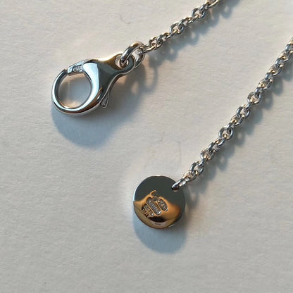 [ECHO ]ZERO 1 BLACK CERAMIC SILVER NECKLACE
