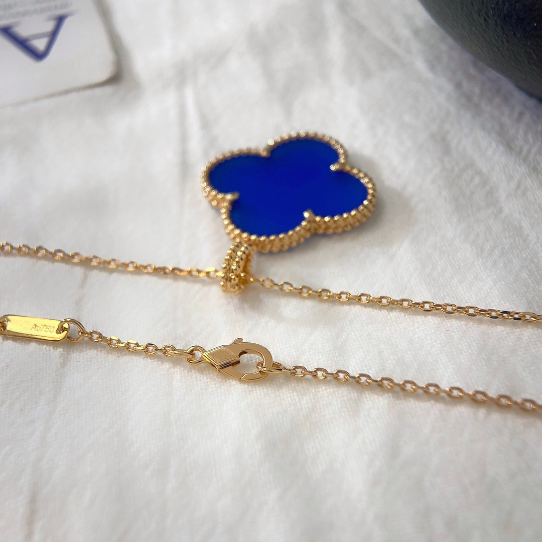 [ECHO ]CLOVER 25MM NECKLACE TURQUOISE ROSE GOLD