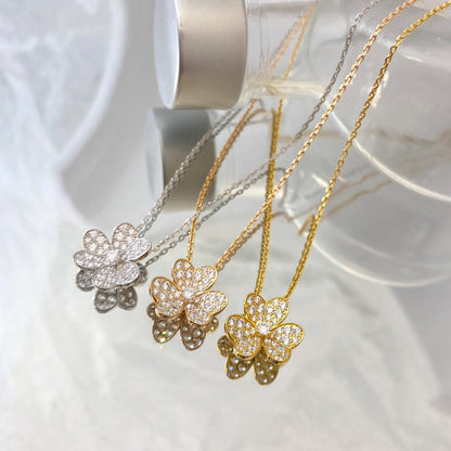 [ECHO ]FLOWER DIAMOND NECKLACE