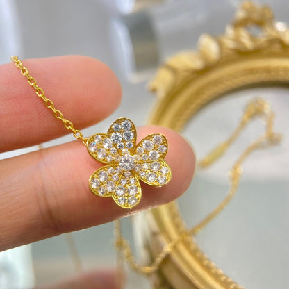 [ECHO ]FLOWER DIAMOND NECKLACE