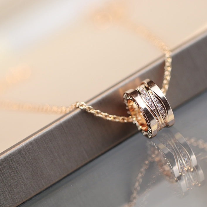 [ECHO ]ZERO 1 PINK GOLD DIAMOND NECKLACE