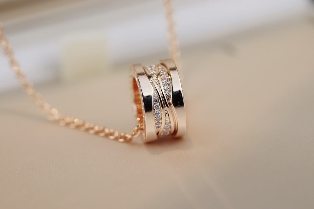 [ECHO ]ZERO 1 PINK GOLD DIAMOND NECKLACE