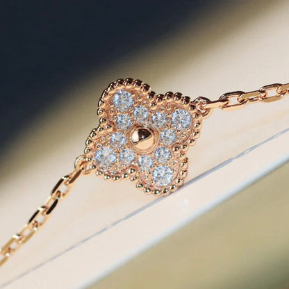 [ECHO ]CLOVER 20 MOTIFS LASER DIAMOND NECKLACE