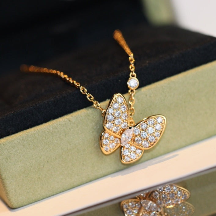 [ECHO ]BUTTERFLY DIAMOND NECKLACE