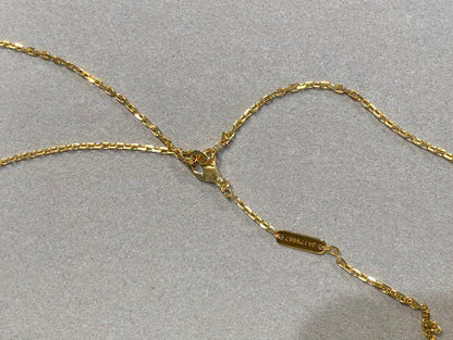 [ECHO ]CLOVER 25MM NECKLACE GOLD CARNELIAN