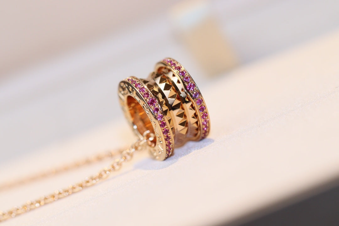 [ECHO ]ZERO 1 ROCK PINK GOLD PINK DIAMOND NECKLACE